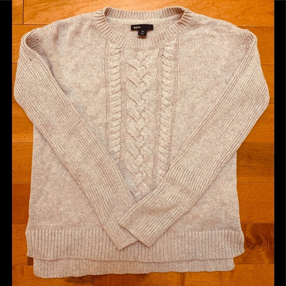 Gap Girl's Purple Cable Knit Textured Sweater Size Large (10)